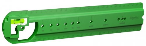 Шаблон для разметки и монтажа коробок Schneider Electric зеленый  картинка